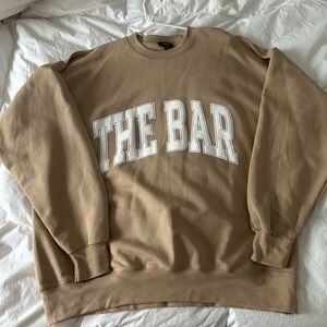 The Bar Varsity Sweatshirt- NEVER WORN.